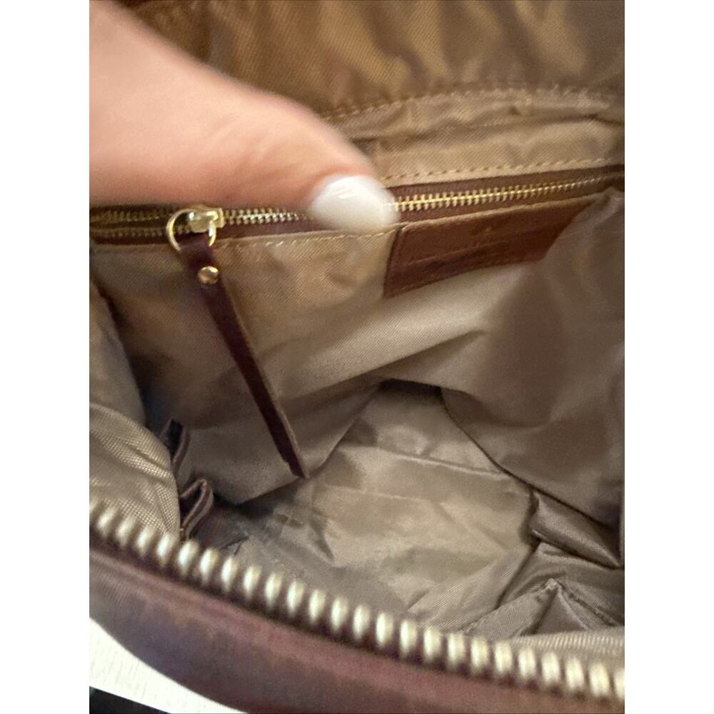 OSGOODE MARLEY PIPER HOBO Crossbody Zipper Purse Brandy Color - Picture 4 of 10